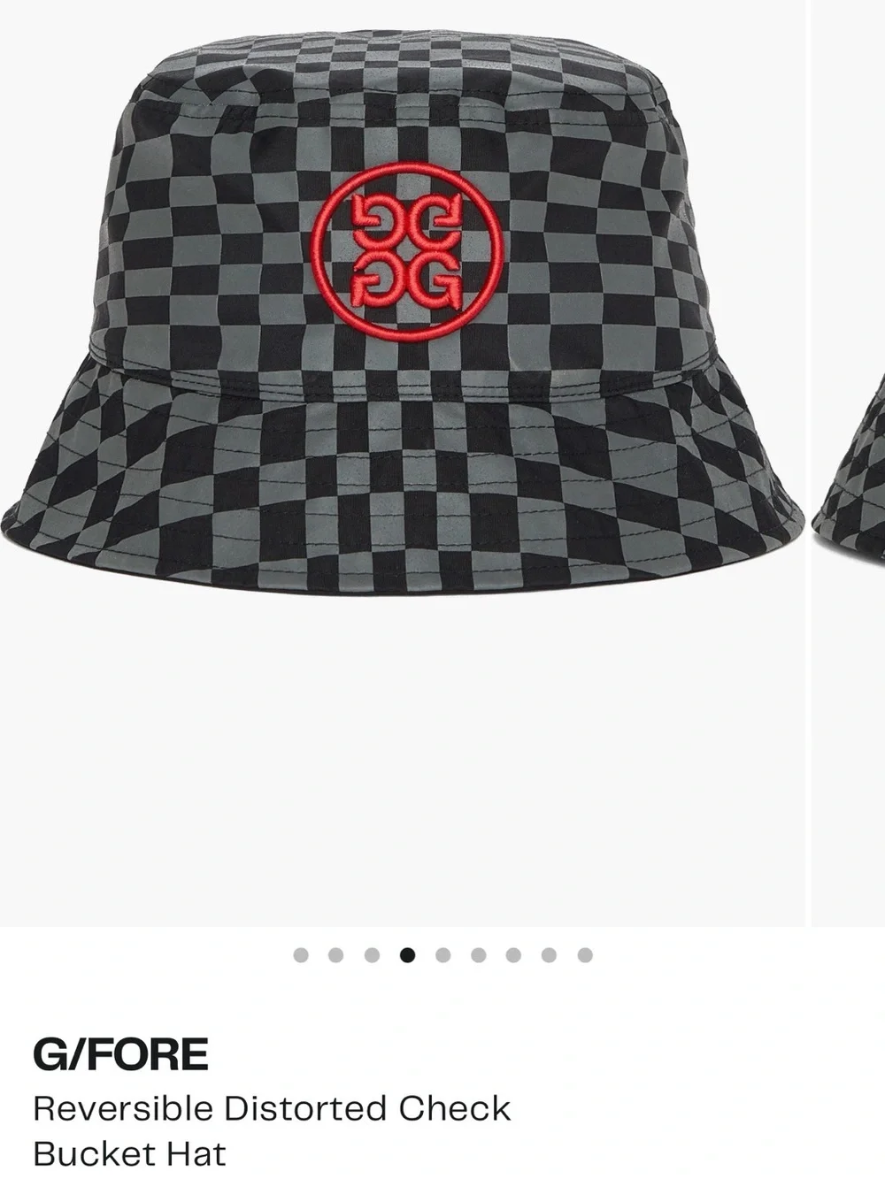 G/FORE Black Reversible Bucket Hat with Embroidered Logo